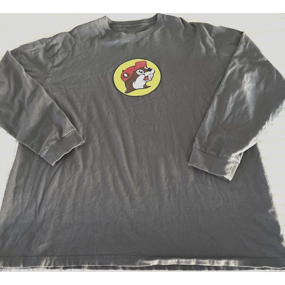 BUC-EES Gray Long Sleeve Tee Shirt 2XL Iconic Logo Unisex